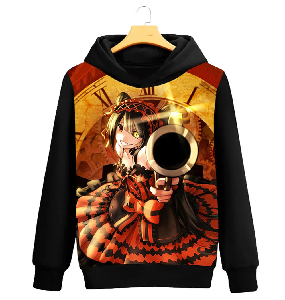 Style1 Толстовка с капюшоном для косплея, аниме, Куруми токисаки, толстовки для косплея, милые толстовки, японский костюм с героями мультфильмов - Цвет: Style1
