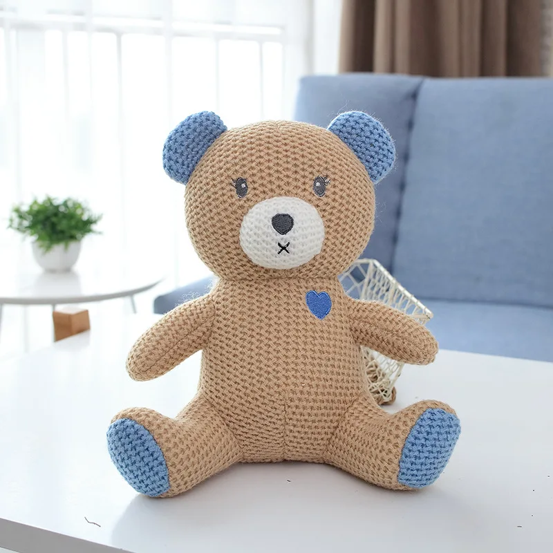 Imcute подарок для новорожденных девочек и мальчиков фото реквизит вязаная крючком игрушка милый маленький медведь вязаная кукла с животными