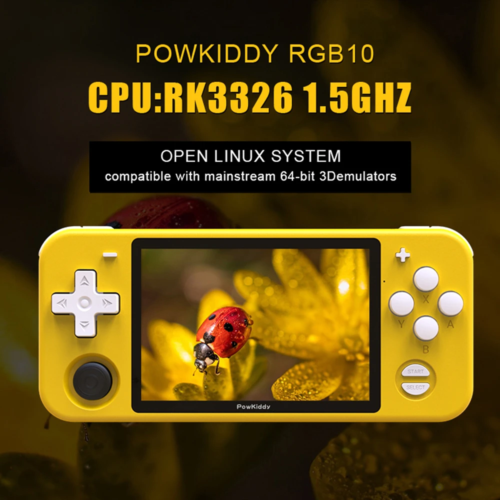 Powkiddy Portable RGB10 Retro Handheld Game Console Open Source System  Support Video Game Controller For PSP PS1 3DS N64 Kids|Handheld Game  Players| - AliExpress