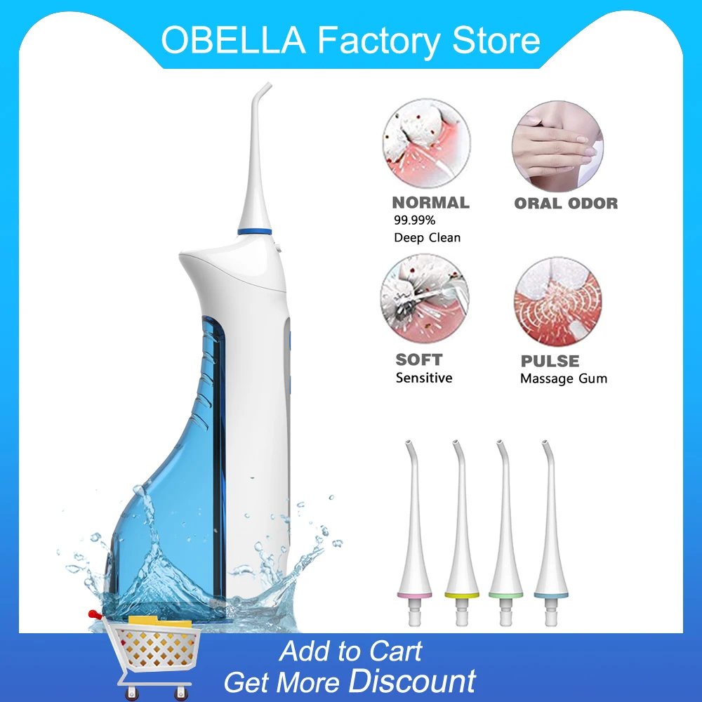 

Lachen W3 Oral Irrigator Rechargeable Dental Cordless Water Flosser Teeth Shower 220ml Water Tank IPX-7 Waterproof Ship From RU