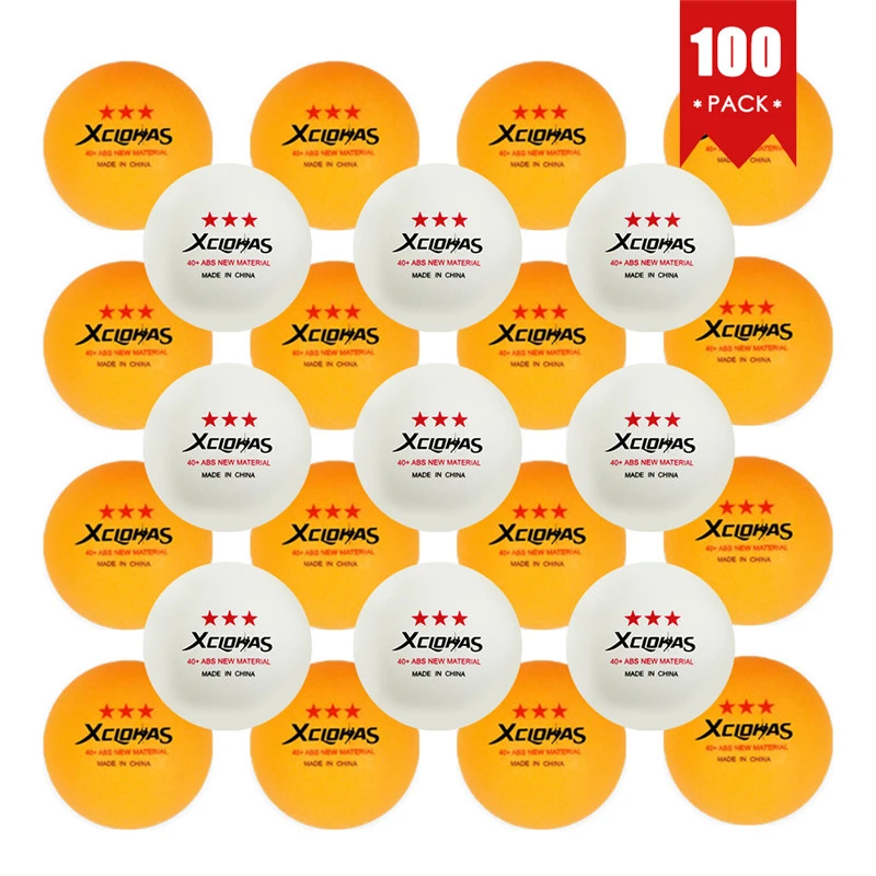XCLOHAS новые шарики для настольного тенниса 30/50/100 шт. 3 звезды 2 8 г 40 мм АБС пластик