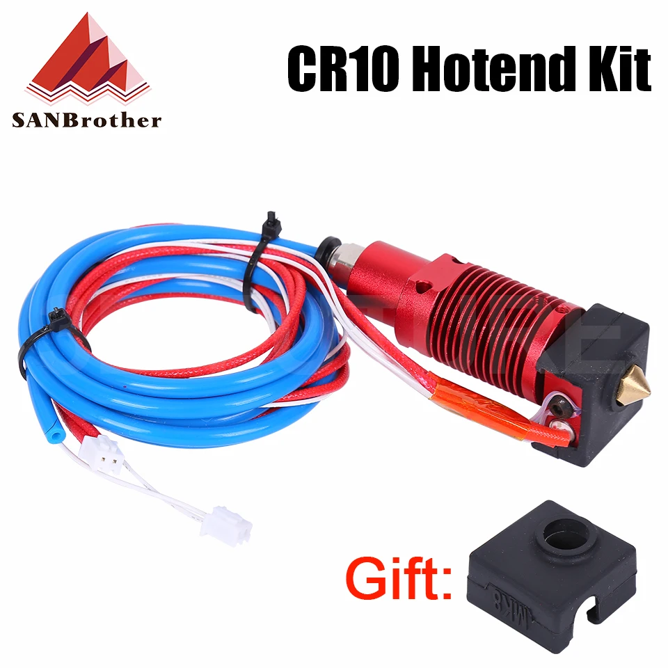 

3D полностью металлический J-head CR10 Hotend экструдер Горячий Конец комплект для creality Ender-3/5 pro CR10 10s Bowden экструдер 12/24V 3D принтер запчасти