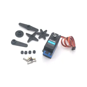 

1Pc Metal Gear Digital Servo 20KG Digital Waterproof 180 Degree Servo With Arm parts For RC Car Truck Robot Boat Airplan Parts
