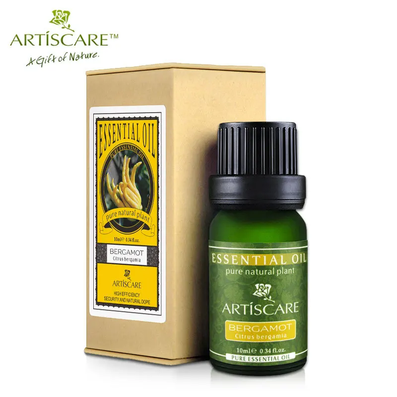 ARTISCARE 100% чистое эфирное Масло Бергамота 10 мл прозрачное масло для кожи контроль