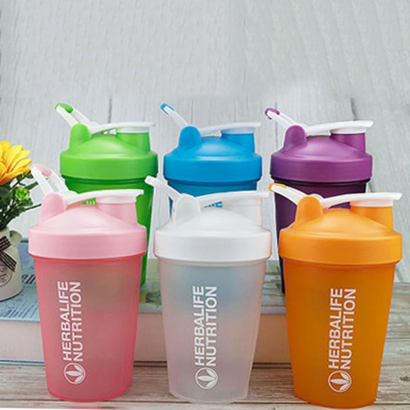 Портативный шейкер 400 мл бутылка для сывороточного протеина смешивания
