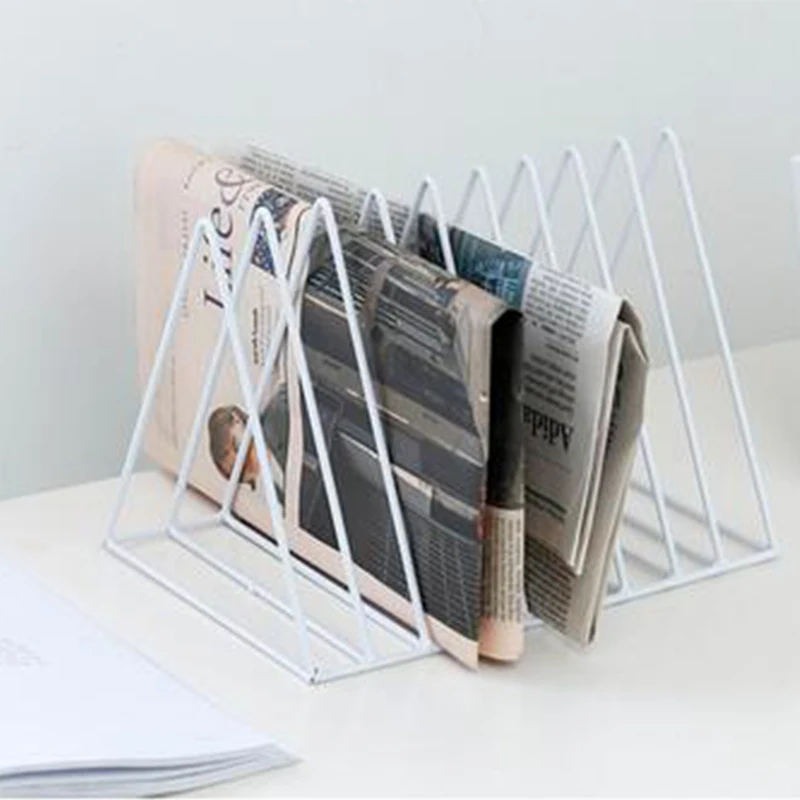 

Simple style metal iron bookend bookend book shelf convenient to organize storage office school home bookshelf stationery