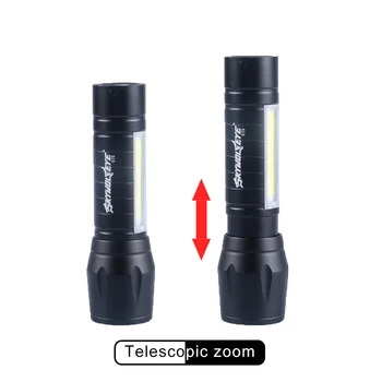 

Waterproof Zoomable Flahlight Torch 300LM XPE Super Bright Flashlights USB Cable Lantern For Night Lighting Fishing Camping