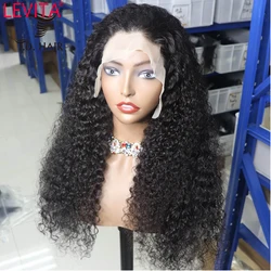 Brazilian Kinky Curly Lace Frontal Human Hair Wigs Pre Plucked Lace Closure Wig 30 Inch Lace Front Human Hair Wigs For Women