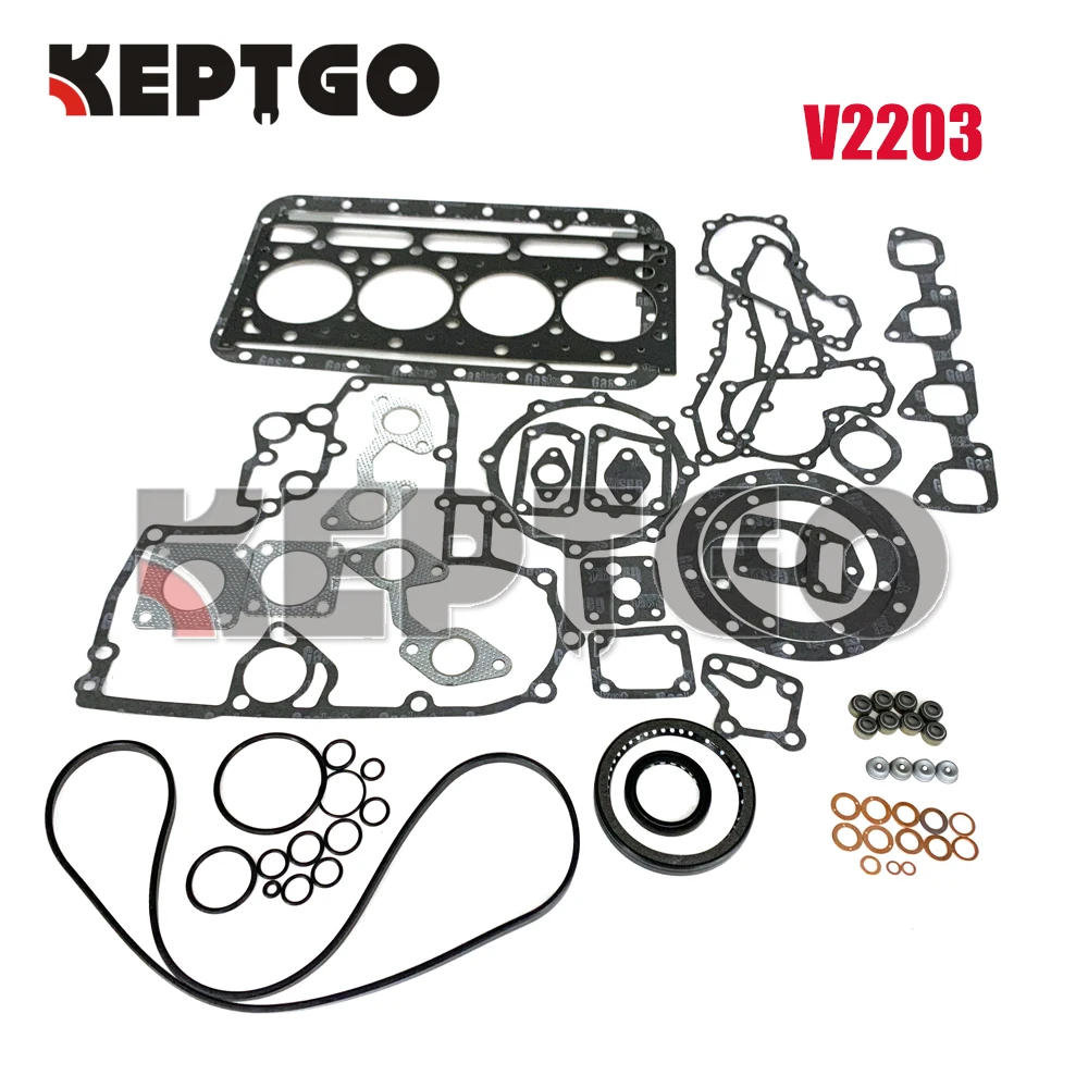 Nuovo Set Completo Di Guarnizioni V2203 Per Kubota V2203B V2203T Bobcat 753 763 773 07916-2950 (Pistone A Vortice)