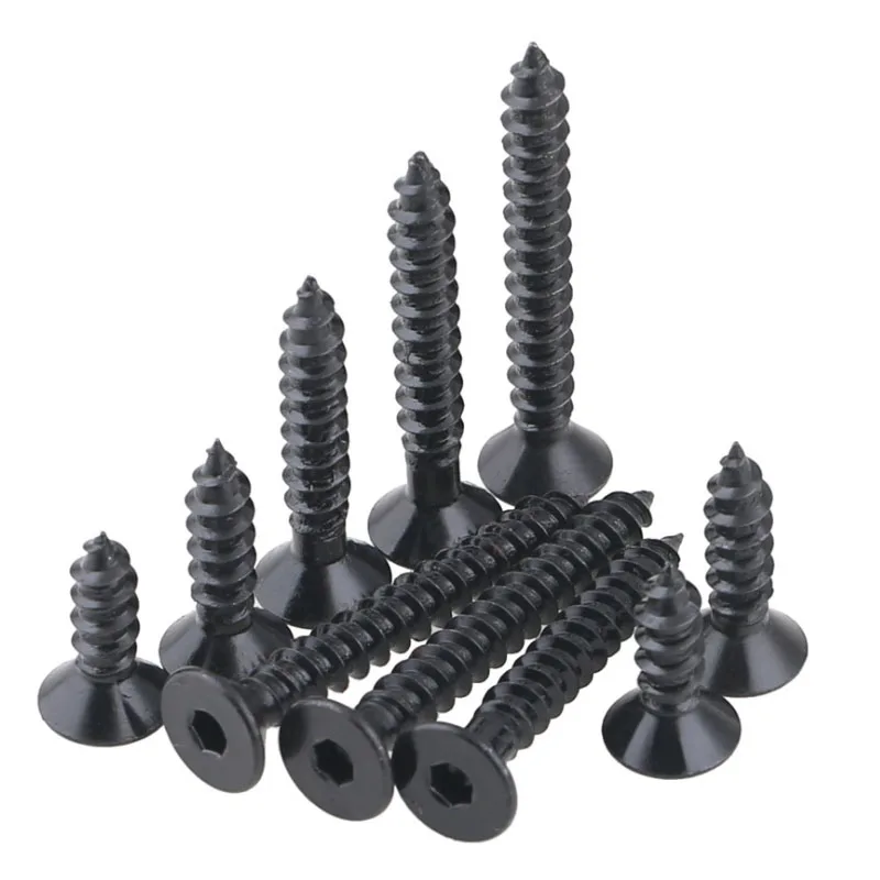 265 Pcs Flat Head Self Tapping Assorted Screws 304 Stainless Steel Wood