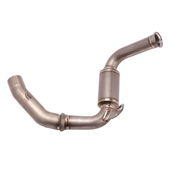 Slip On Motorcycle Exhaust Pipe Titanium Muffler Mid Link Pipes Delete Catalytic Modified for DUKE 125 250 390 RC390 2017-2020