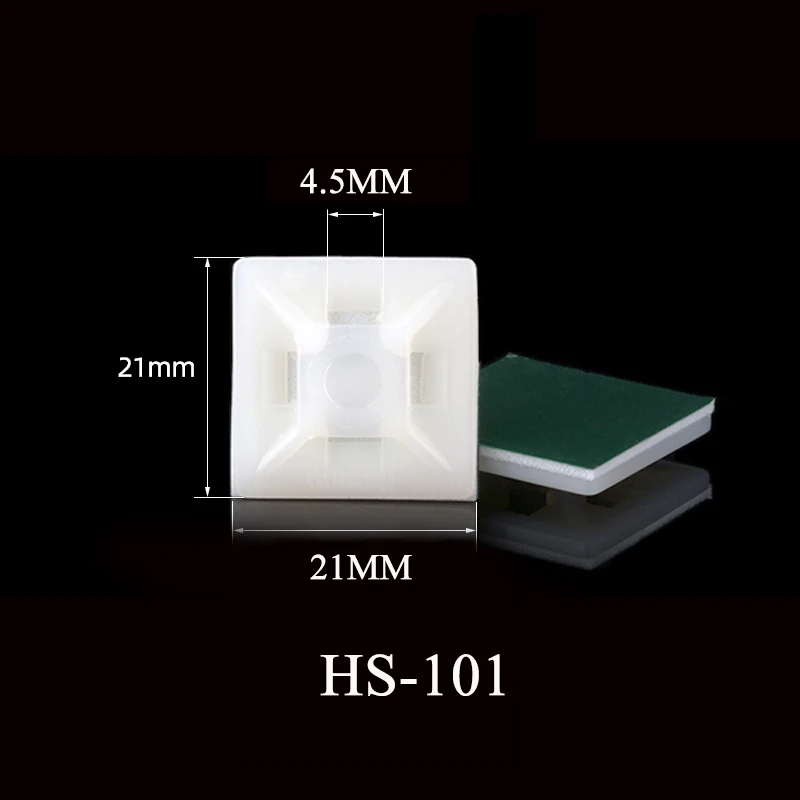 Self Adhesive Stick-on Mounts For Cable Ties Routing Looms Wire Cable Base Clamps Clip 100Pcs cable clip cable clamp