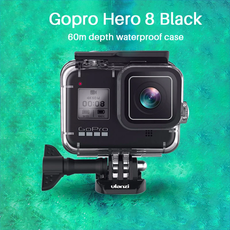 Go Pro Чехол для дайвинга 60 м водонепроницаемый корпус оболочка для Gopro Hero черный 8 чехол для плавания и дайвинга Адаптер для микрофона аксессуары