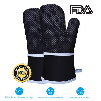 

Barbecue For BBQ Gloves Silicone Thermal Insulation Gloves Oven Microwave Oven Anti-Hot Gloves High-Temperature Resistant Baking
