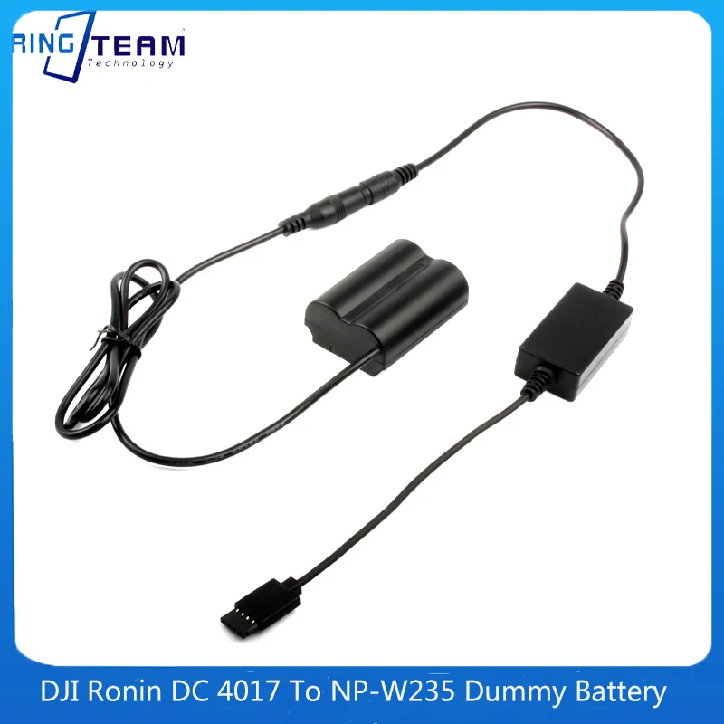 

Suitable for Fuji X-T4 XT4 GFX 50SII Camera Power Cord For DJI Ronin Stabilizer Flat Port To NP-W235 Dummy Battery Adapter