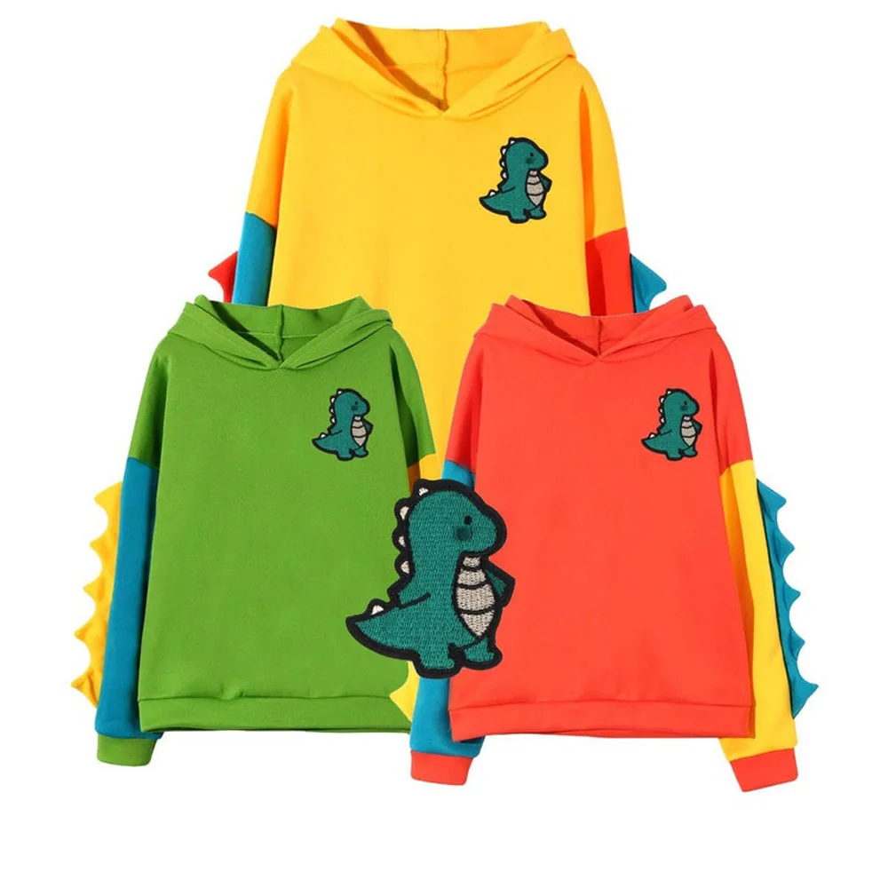 Adult Baby Casual Loose Color Block Long Sleeve Dinosaur Hoodies Pullover Tops Hooded Sweatshirt ABDL adult baby hoodie