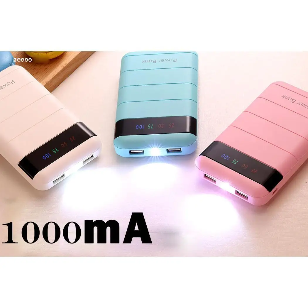 Портативная зарядка mi ni 10000mah power Bank Poverbank батарея для Xiaomi mi Iphone 7 8 samsung Poverbank со вспышкой