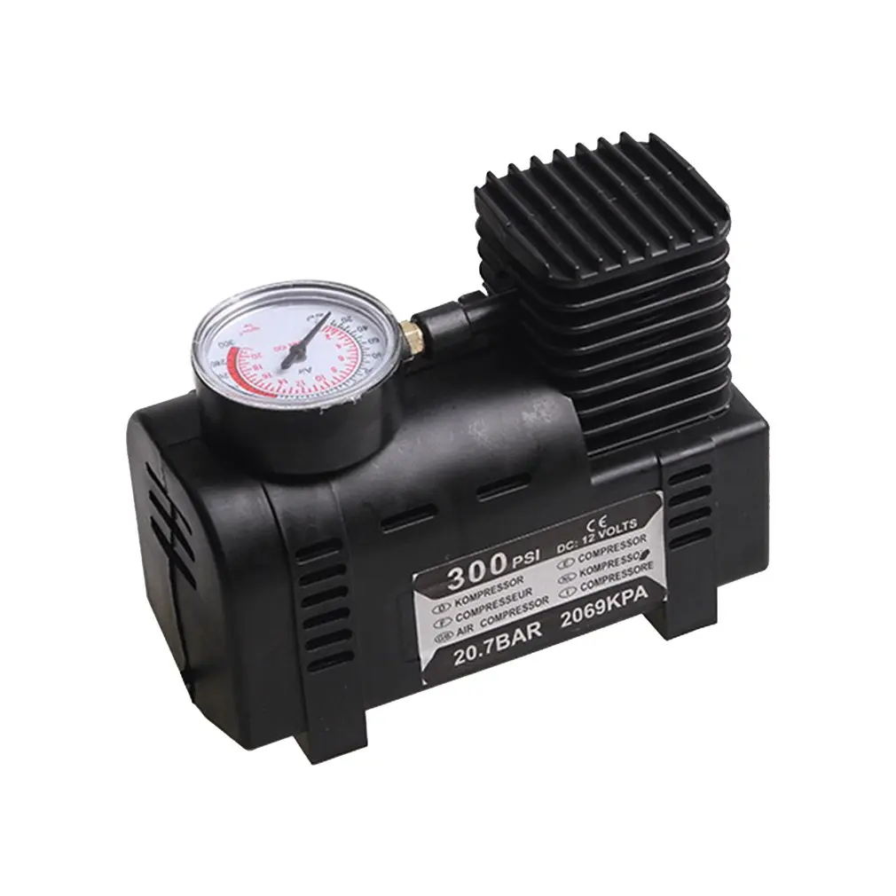 

Pump Air Pump ABS Automotive Durable multi-function Vehicle Mini Air Compressor Tire Inflator Pump DC 12V Car Kit