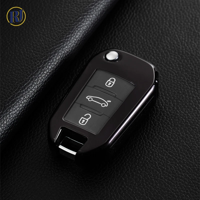 Soft TPU Car Remote Key Case Cover For Peugeot 3008 208 308 508 408 2008 307 4008 RCZ Accessories Full Keychain Holder | Автомобили и
