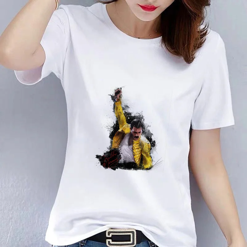 

New The Concert Boy Print T-shirt Cotton Plus-size Women Clothing Casual T Shirt Pop Tops Punk Drop Ship