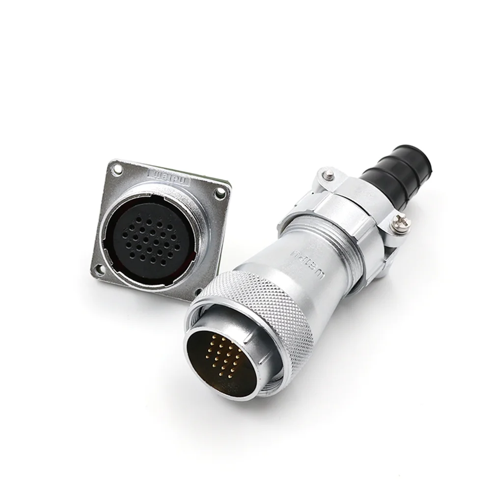WEIPU WF28 TI+Z M28 Male Female Aviation Connector Waterproof AC DC Electrical Power Adapter 2 3 4 7 10 12 16 17 20 24 26 Pin |