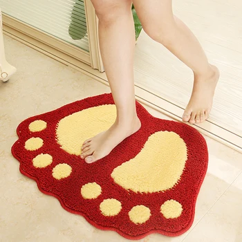 

Hot Selling Footprint Floor Carpet For Bathroom Mat,Anti-skid The Paspas Bath Room,Mat Takimlari,Rugs Toilet Mats,banyo For In