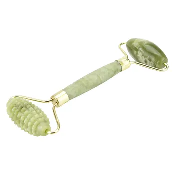 

Massage Tool Jade Roller Face Thin Massager Green Natural Jade Massage Facial Roller Face Jade Stone Roller Massager Skin Sept