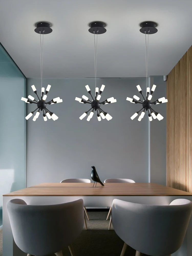 Modern Led Lamp Design Chandelier CeilingLiving Black Room Bedroom Dining Room Light Fixtures Decor Home Lighting Lights