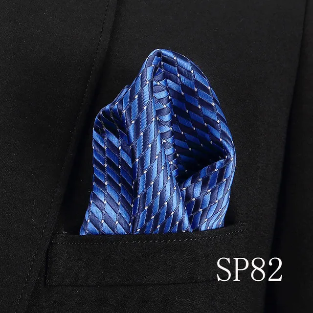 Fashion 100% Silk Hankerchief Scarves Vintage Hankies Men's Pocket Square Handkerchiefs Striped Solid Snot Rag 22*22 cm SP82