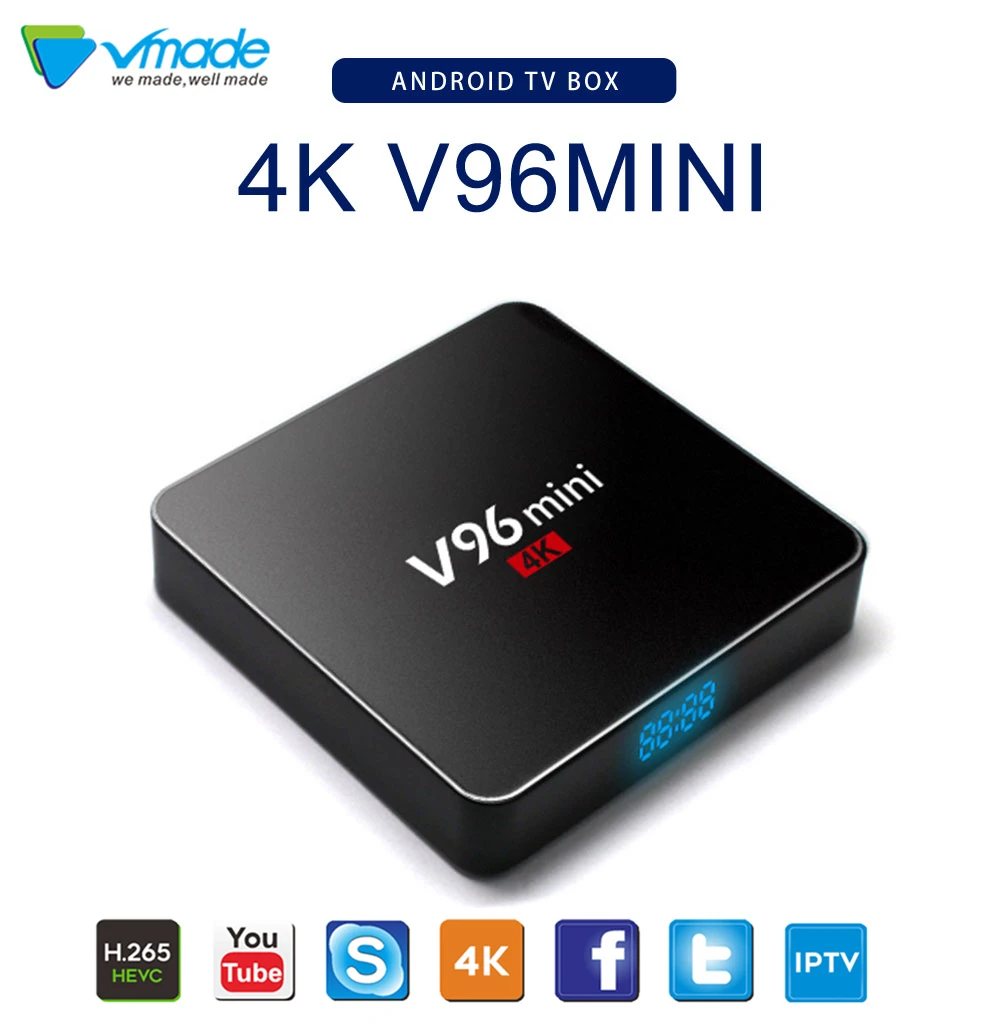 Горячая V96S мини 7,1 Android tv Box 2 Гб 16 Гб HD H.265 медиаплеер 4K Google голосовой помощник Youtube V96S телеприставки