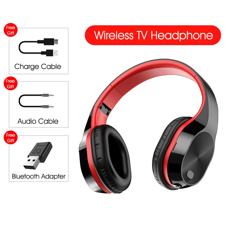 Беспроводные наушники BT 5 0 Hi Fi Bluetooth гарнитура хорошего качества с передатчиком