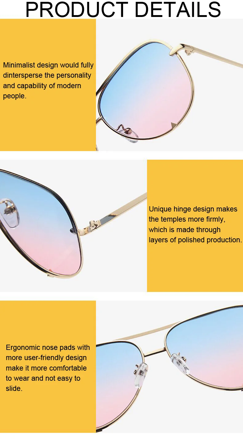 Brand Designer Aviation Sunglasses Woman Vintage Black Mirror Sun Glasses For Woman Fashion Big Frame Cool Sexy Female Oculos black sunglasses women