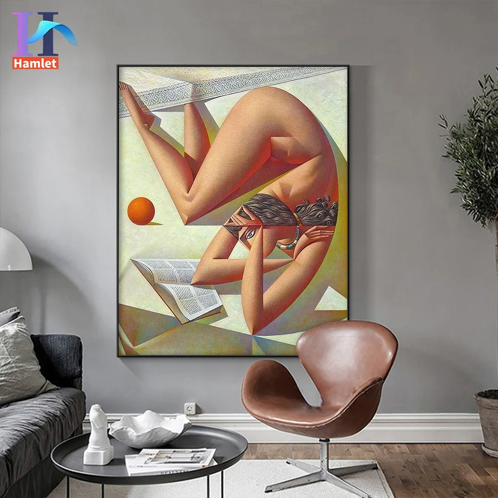 

Abstract Art Painting By Numbers For Adults Nude Beginners DIY Craft Wall Art Decor Van Gogh Style Drawing Hand Painted Gift