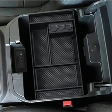

For 2019-2022 GMC Sierra 1500 Armrest Storage Box Container For 2020-2022 GMC Sierra 2500 3500 HD Center Conosle Organizer Tray