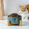 Self-Assembly Ceramic Double Cat Bowl Dog Bowl Pet Feeding Water Bowl Cat Puppy Feeder Product Supplies Pet Food And Water Bowls 3