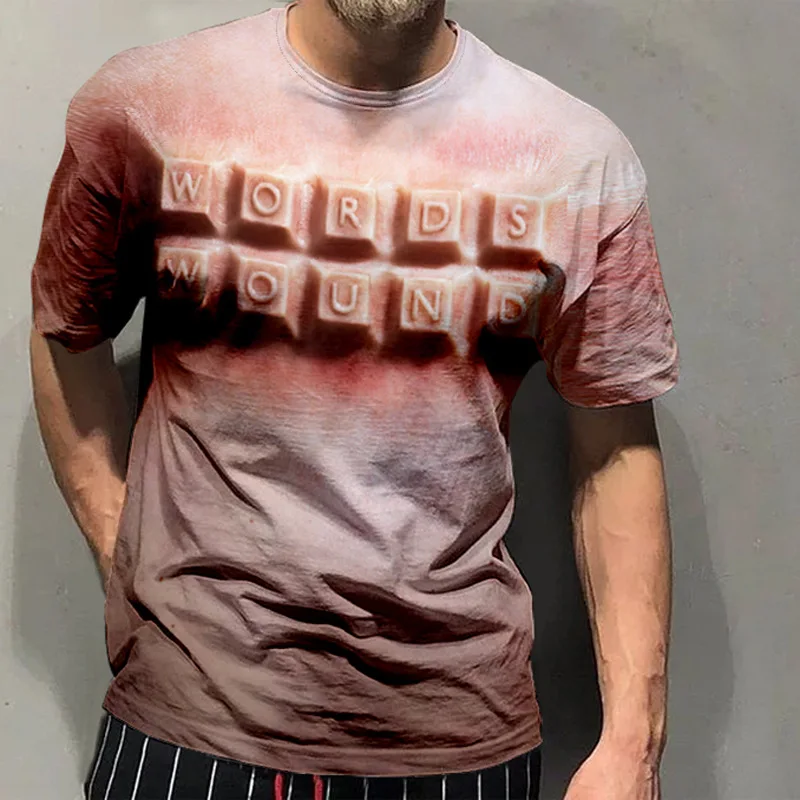 

2020 Southeast Asia North America Short-sleeved 3D Digital Printing Men's Sports T-shirt Crewneck Turtleneck T-shirt
