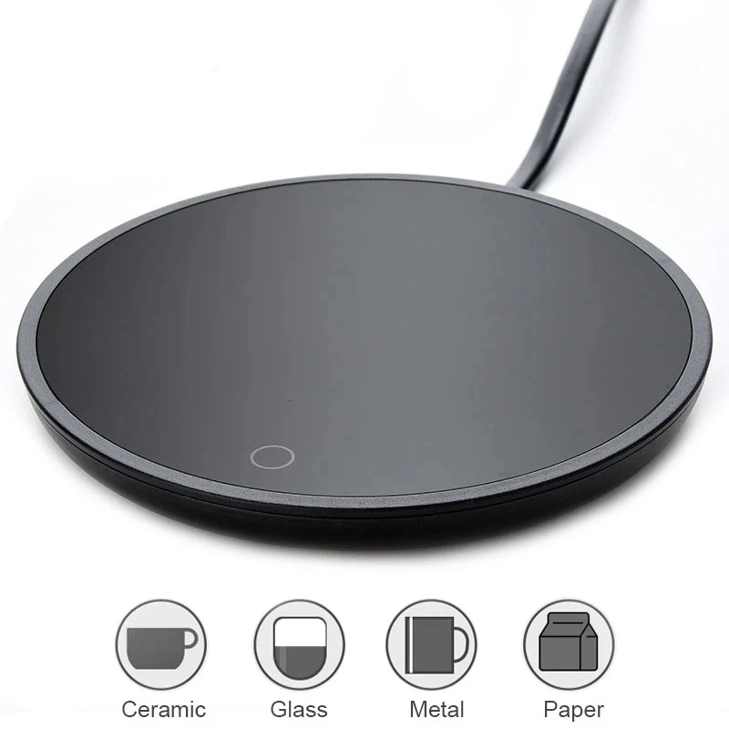Coffee Heater Heating Coaster Mug Cup Warmer for Home Office Milk Tea Water 3 Constant-temperatures Optional Auto-off Gift