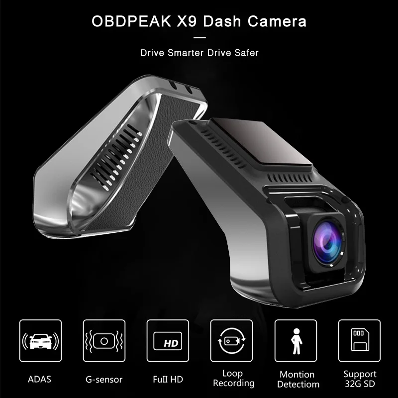 X9 умный скрытый Автомобильный видеорегистратор ADAS мини камера HD 1080P объектив