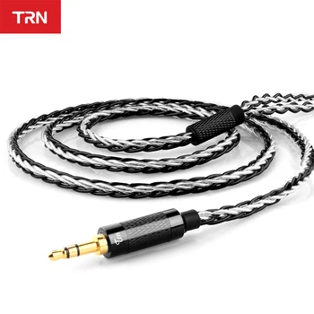 

TRN MMCX/2Pin Connector 3.5/2.5 Balanced 8 Core Copper Silver Plated Mixed Cable For TRN IM1/V80/V20