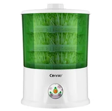 Двухслойное устройство для проращивания бобов, термостат, ведро для выращивания зеленых овощей, рассады, автоматическая электрическая машина для проращивания бутонов Двухслойное устройство для проращивания бобов, термостат, ведро для выращивания зеленых овощей, рассады, автоматическая электрическая машина для проращивания бутонов