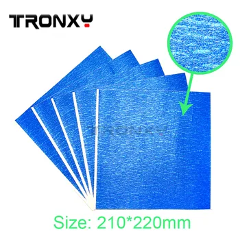 

Tronxy 3D Printer Blue Tape Big Size 200*210mm Hot Bed Heat Paper printer masking high temperature impresora 3d Part Accessories
