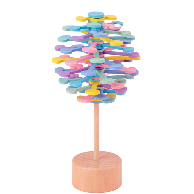 Spiral Lollipop Stress Relif Toy Spinning Magic Wand Decompression Kit Fibonaccis Sequences Toy Art Decoration Kids Gift
