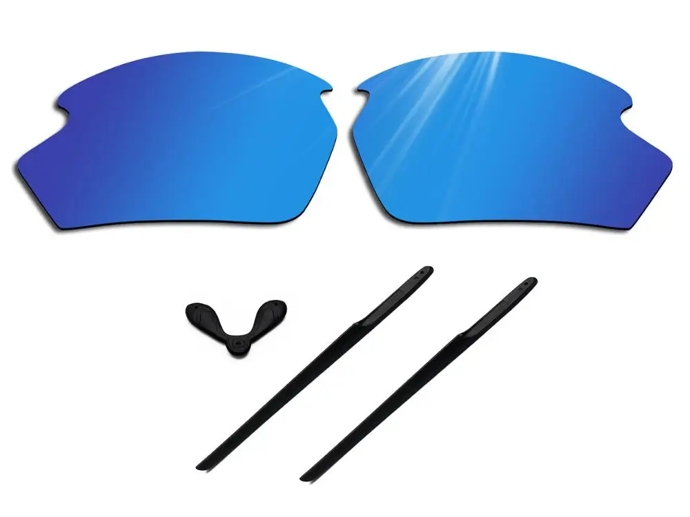 

Glintbay 100% Precise-Fit Deep Blue Replacement Lenses and Black Rubber kit for Rudy Project Rydon (SN79 ONLY) Sunglasses