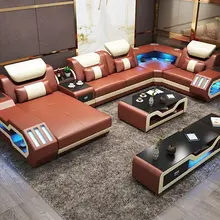 Технология Cheers Bluetooth динамик импортный Топ зерно кожа Электрический кресло роскошный диван наборы