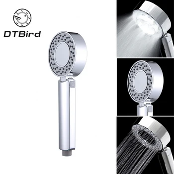 

Double-sided Dual Function Shower Head Water Saving Round ABS Chrome Booster Bath Shower High Pressure Handheld Hand Shower