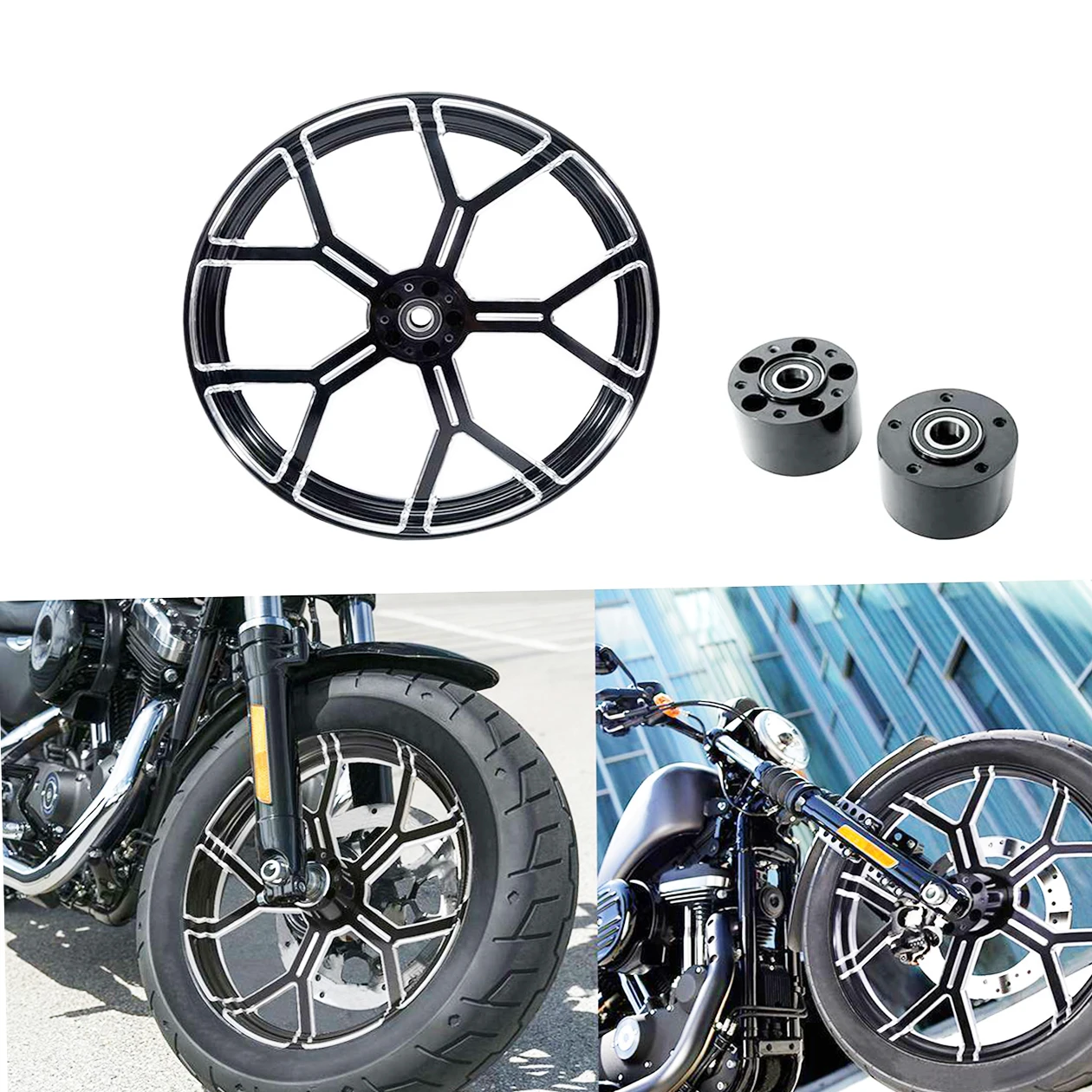 21" Front Wheel Rim Dual Disc Wheel Hub Fit For Harley Touring Models
