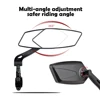 Etook Bicycle Rear View Mirror Bike Cycling Wide Range Back Sight Reflector Adjustable Left Right Mirrors ► Photo 3/6