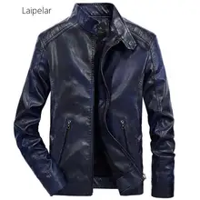 Laipelar, новинка, мужские Куртки из искусственной кожи, пальто, Осень-зима, мотоциклетная байкерская куртка из искусственной кожи, Мужская одежда, толстые вельветовые пальто, S-3XL