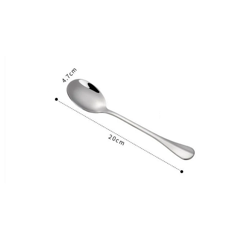 Cuillère à soupe ronde polie en acier inoxydable, cuillères de service,  cuillère de dégustation, cuillère à café pour la cuisine, 73 bars,  restaurants - AliExpress