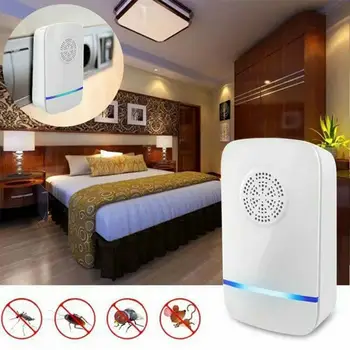 

Electronic Pest Reject Ultrasound Mouse Cockroach Repeller Device Insect Rats Spiders Mosquito Killer Pest ControlHousehold Pest